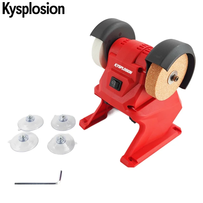 Mini Electric Bench Grinder Double Grinder Polishing Grinding Stone Knife power