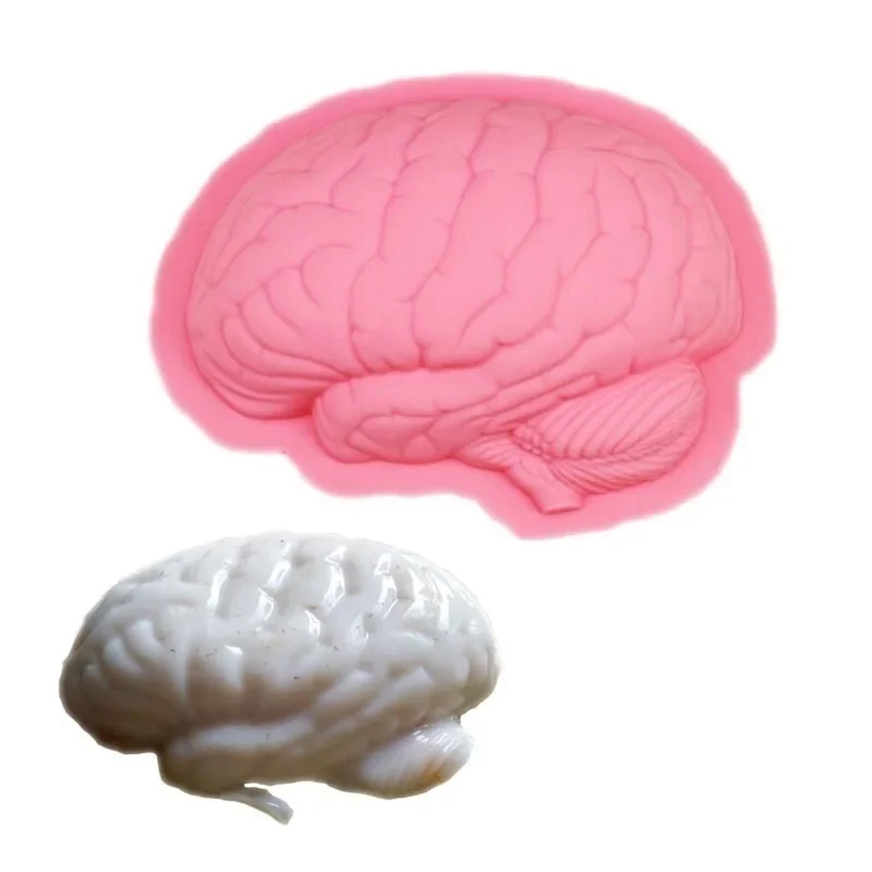

2024 форма для торта, форма человеческого мозга для Хэллоуина, инструменты для выпечки, силиконовая фотография