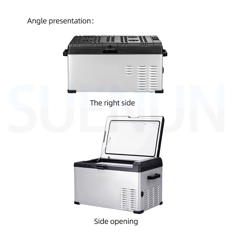 Car Refrigerator 12V/24V Truck Use Household Freezer Refrigerator Outdoor Camping Small Refrigerator Compressor Refrigeration 3
