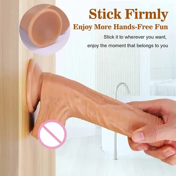Thrusting Realistic Dildo for Women with 3 Telescopic Speeds 9 Vibration Modes Independently Remote Control, Silicone Vibrator 5
