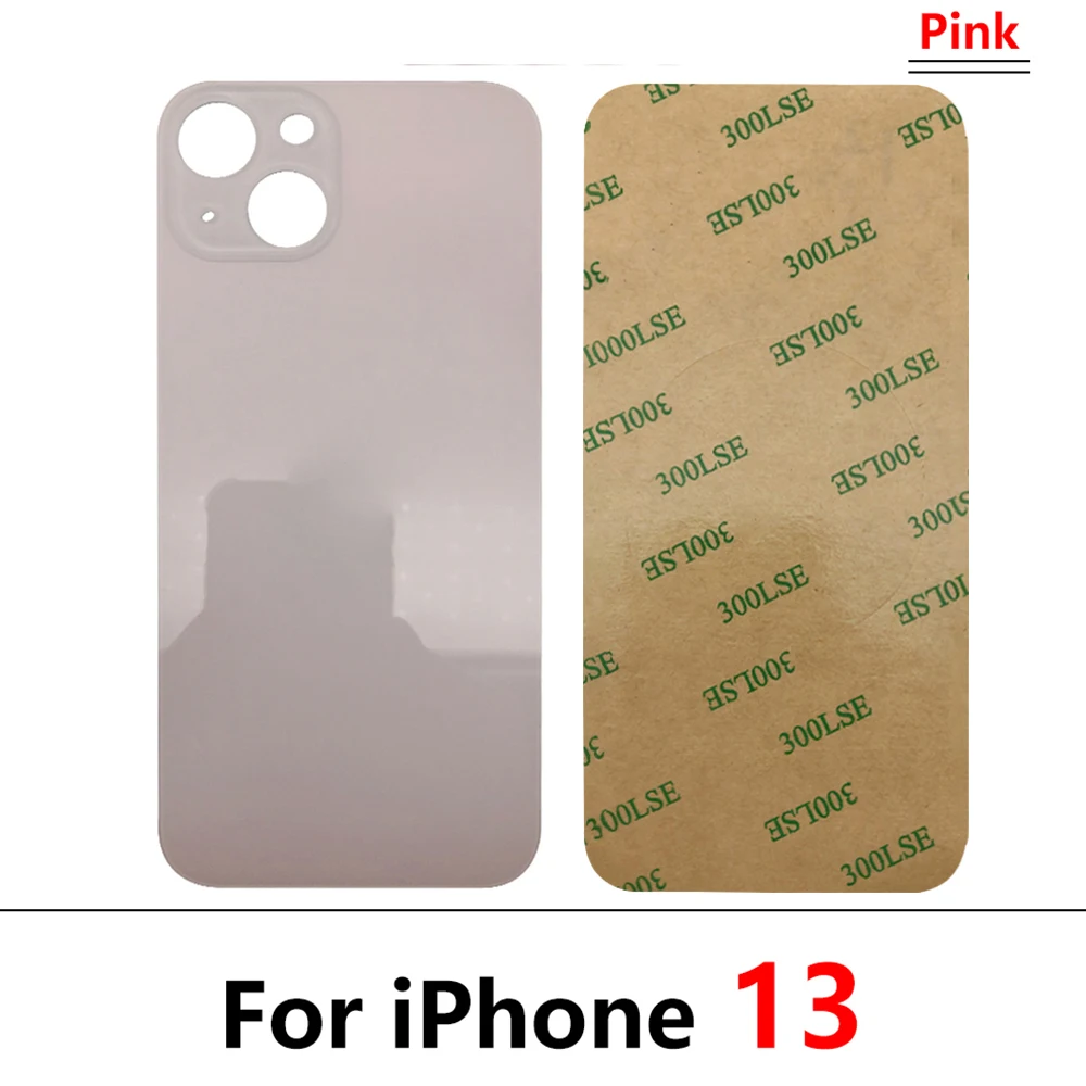 Replacement NEW Housing Battery Cover Big Hole Rear Glass Back Cover For iPhone 13 / 13 mini phone back cover