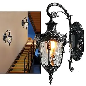 Exterior Wall Light Fixture Outdoor Lighting Lantern Lamp Garden Porch Patio