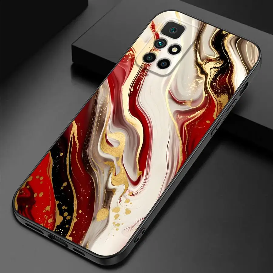 Elegant Marble Design Soft Cover - Fashionable Phone Case