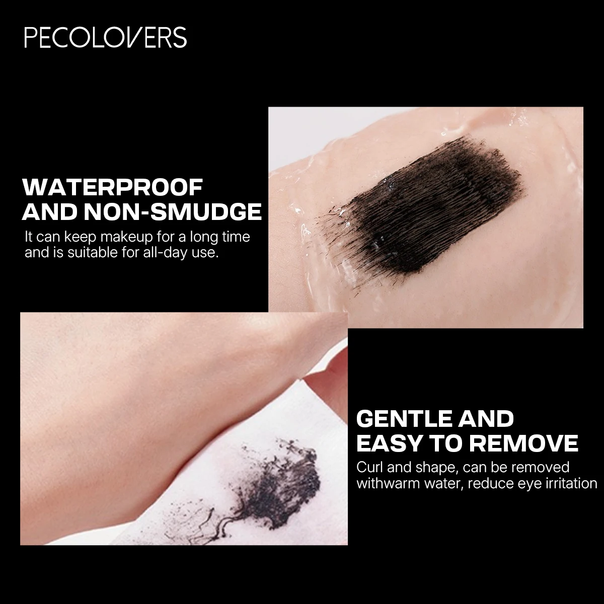 Waterproof Slim Mascara For Long Curly Eyelashes Black_voghion.com