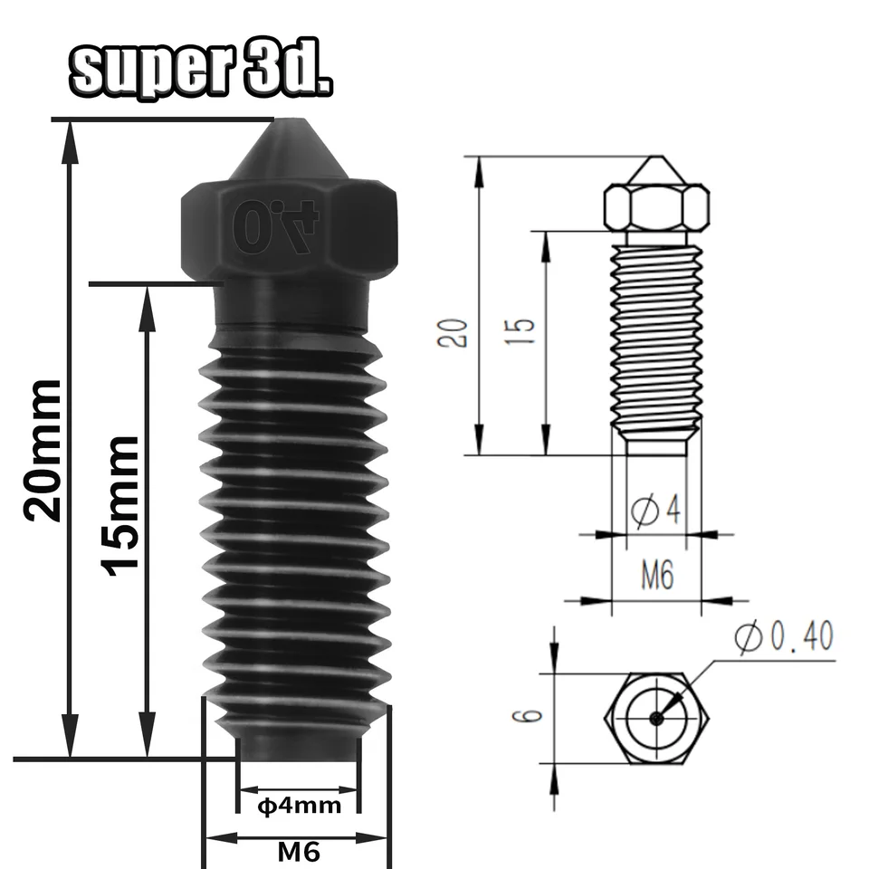 Kit Hotend per Anycubic Kobra 3 Combo ACE Pro, Kit Estrusore Testina