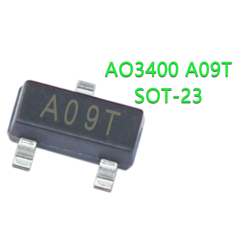 

50PCS AO3400 SOT23 AO3400A SOT-23 A09T SOT23-3 SMD New and Original IC Chipset