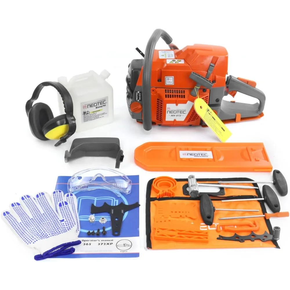 NEO-TEC NH872 24 Inch Gas Chainsaw,71 cc Gasoline Chain Saw Power Head,All Parts Compatible