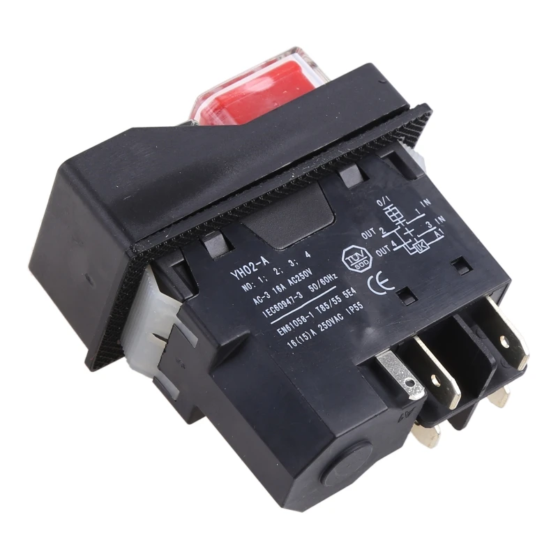 IP55 YH02-A AC 220V Waterproof Magnetic Switch Explosion-proof Pushbutton Switches For Under Voltage And Overload For Protection