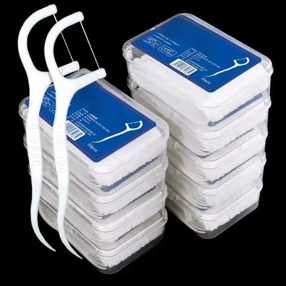 40 × 50 teile/beutel Zahnseide Flosser Picks Zahnstocher Zähne Stick Zahn Reinigung Interdentalbürste Zahnseide Pick Reinigung Zahn