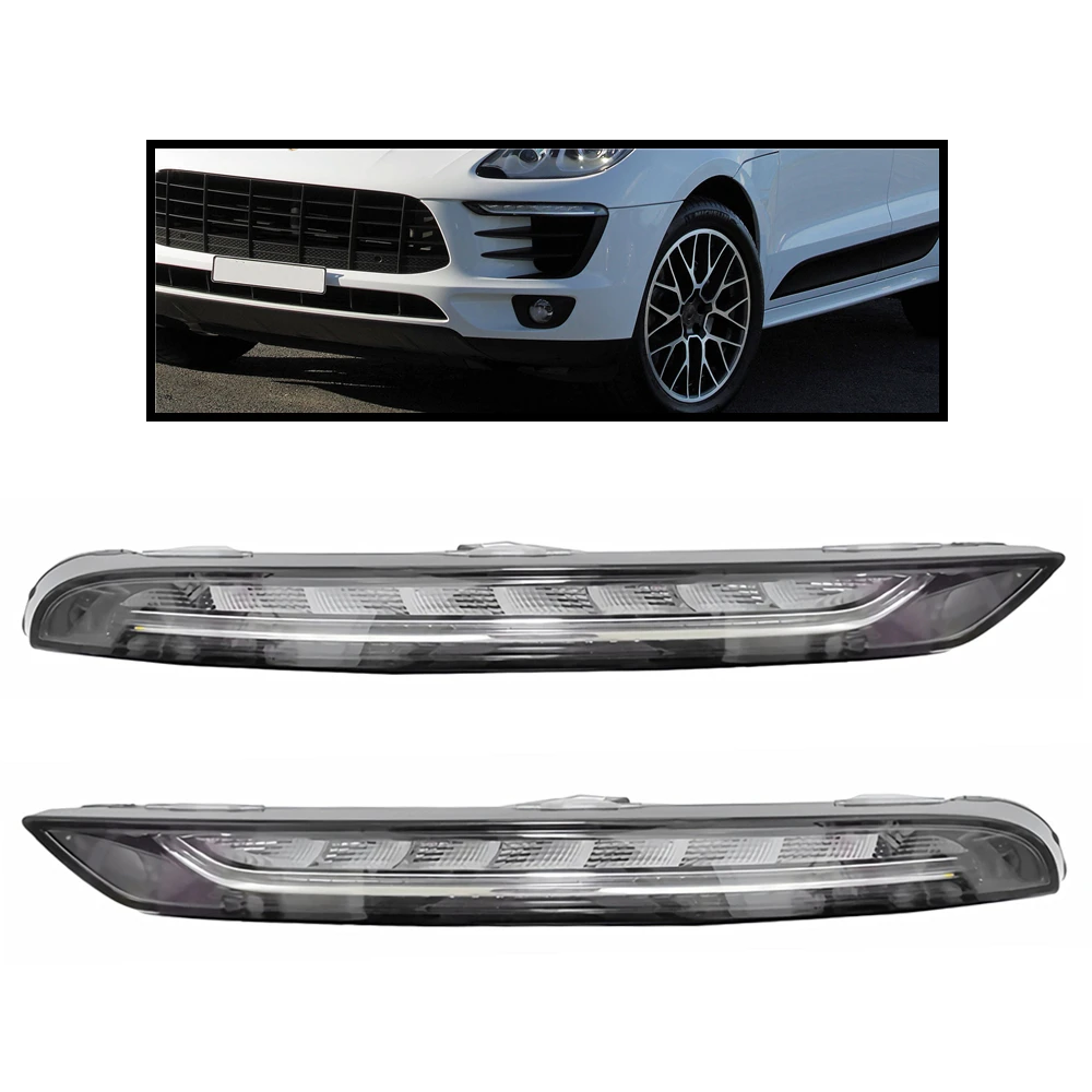 Front DRL For Porsche Macan 2.0T 3.0T 20142017 LED Daytime Running