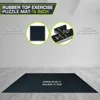 Rubber Top Exercise Puzzle Mat 3/4-inch, 24 SQFT, 6 Tiles, EVA Foam Interlocking Tiles for Home Gym Protective Flooring 2