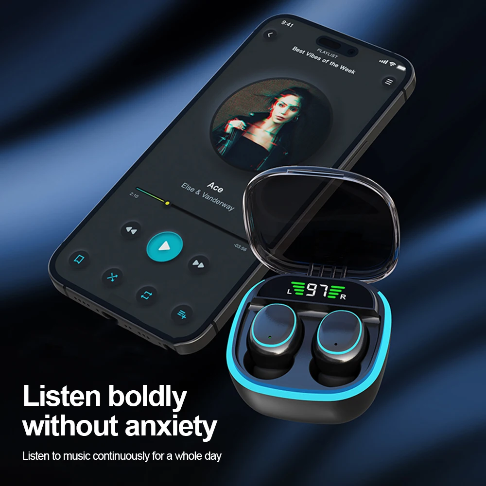 Description Picture 4 of itemSleeping Earbuds Wireless Mini Headphones For Work TWS Bluetooth 5.4 Earphone Stereo Hidden Headsets with Mic HD Call Waterproof