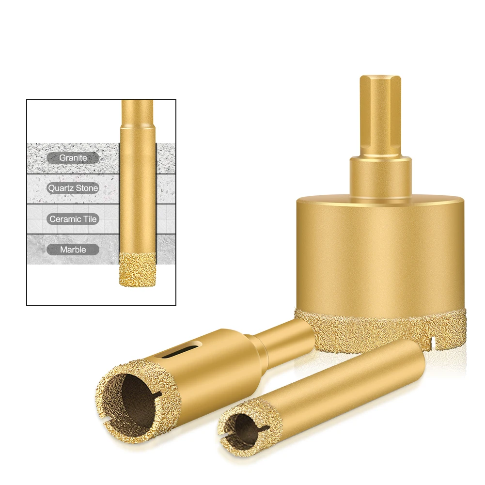 High-Grade Diamond-Coated Drill Bit for Tile, Marble, Glass, and Ceramic Drilling