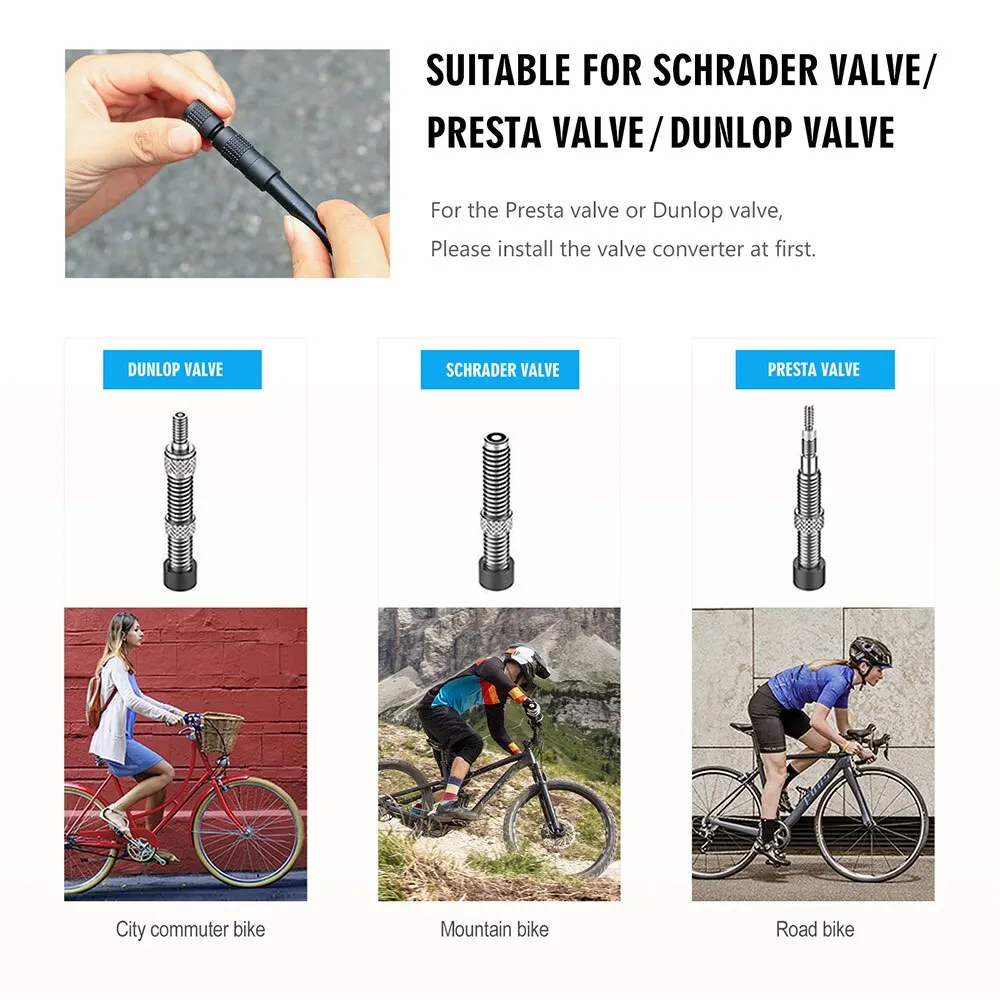 Pompa Per Bici Cletta Topeak Mini D - Compatta, Fino A 120 PSI, Per Valvole Presta E Schrader Pompa Per Valvole Schrader