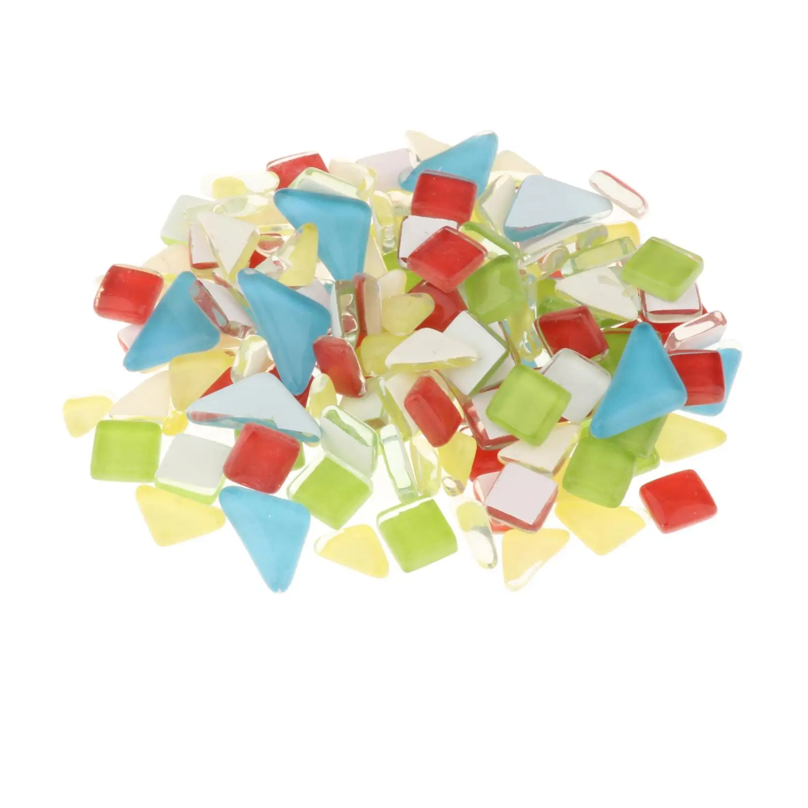 200pcs Mosaic Tiles Craft Flowerpot Vase Crystal Glass Pieces Sill Stones