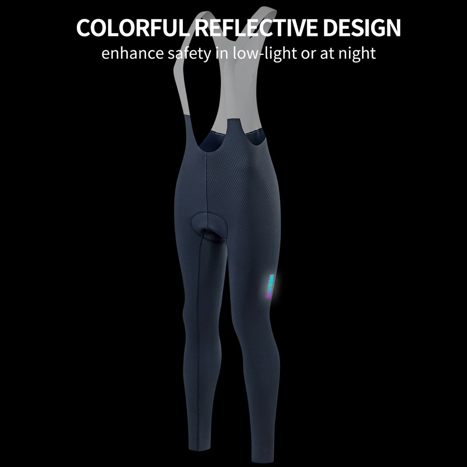 Bike Pants for Women Padded Riding Pants Breathable Riding Wear w/Reflective Strips High Elasticity Fabric Mountain Bike