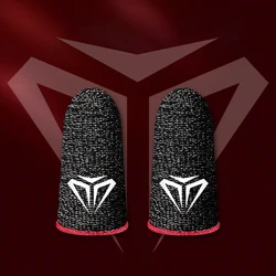 Ultra - Thin Breathable Sweatproof Gaming Finger Sleeves - 2 Pack - 20PCS - 10 Pair (Red)
