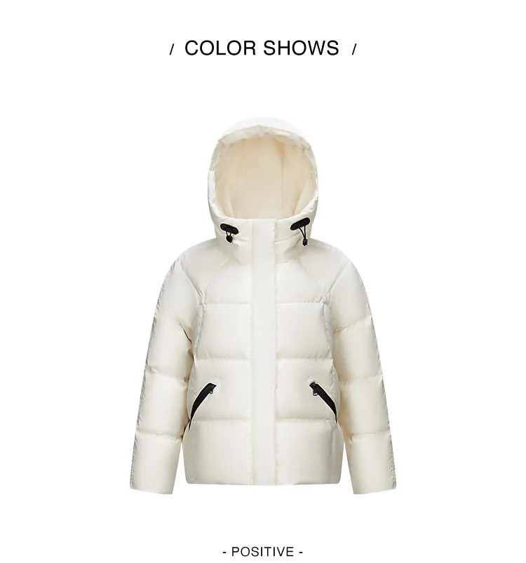 Down Jacket Women Loose Hooded New Winter Waterproof and Windproof Outerwear