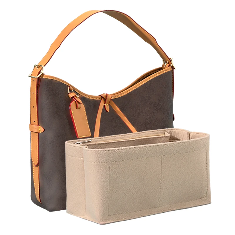 Purse Organizer Insert Suitable For Carryall Bucket Inner Liner