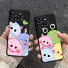 For Oukitel C50 C51 Case Happiness Cartoon Ice Cream Soft Silicone TPU Phone Case For Oukitel C 50 c51 Floral Back Cover Fundas 3