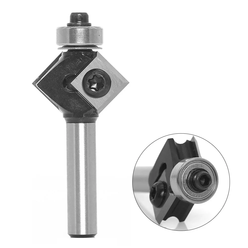

1/10Pcs Milling Cutter Router Bits 2 Blades Anti Kickback CNC Replacement Blades Round Or Bevel Corner Insert Router Bits Tools