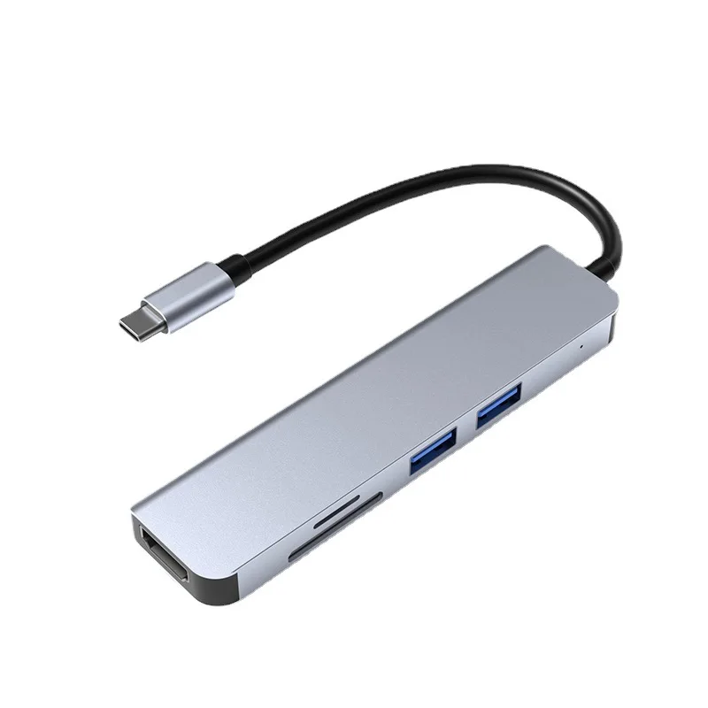 Spot Typc-c Expansion Dock 3.0usb Splitter Five-in-one USB3.0 USB To HDMI-compatible Card Reader Converter