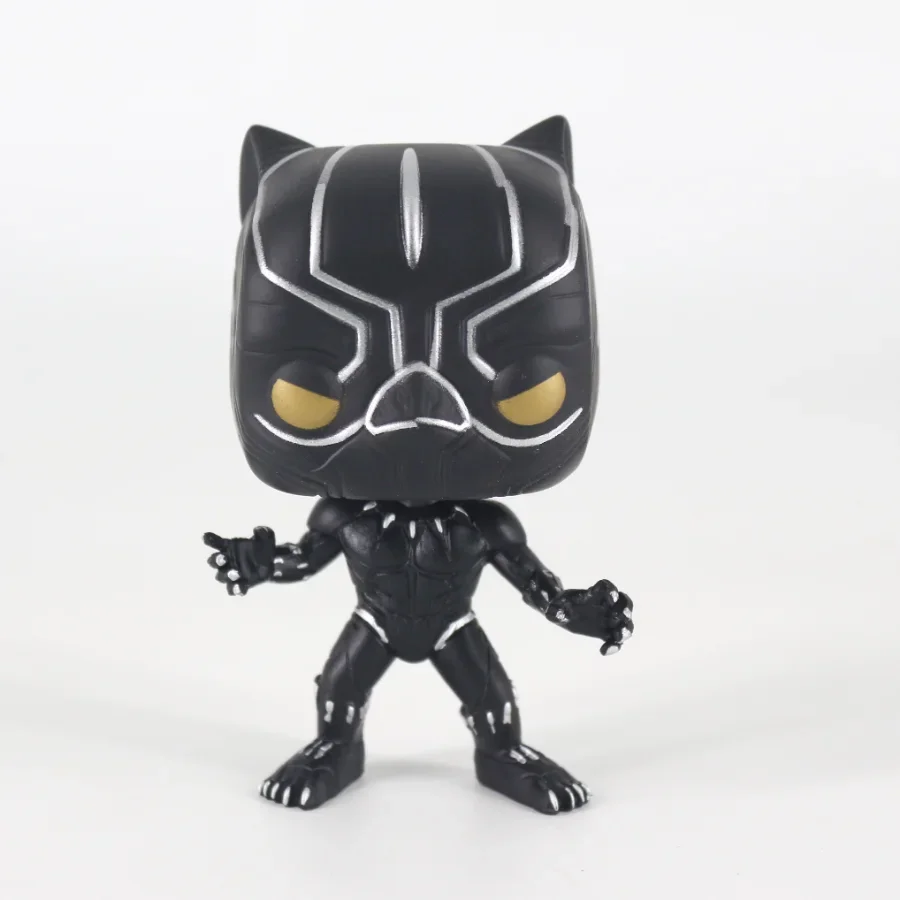 

Vinyl Figurine Marvel Civil War Captain America Black Panther Action Figure Doll Collection Table Ornaments Kids Birthday Gift