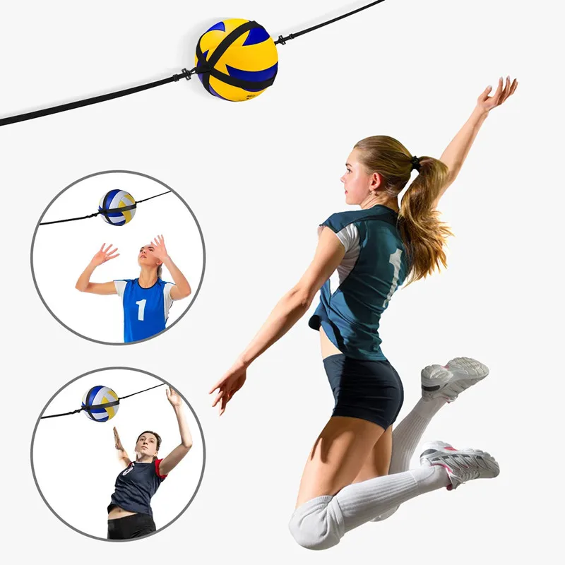2023 New Practical Assistant Wear-resistant Flexible Volleyball Practice Trainer for Exercise Volleyball Trainer Volleyball Belt