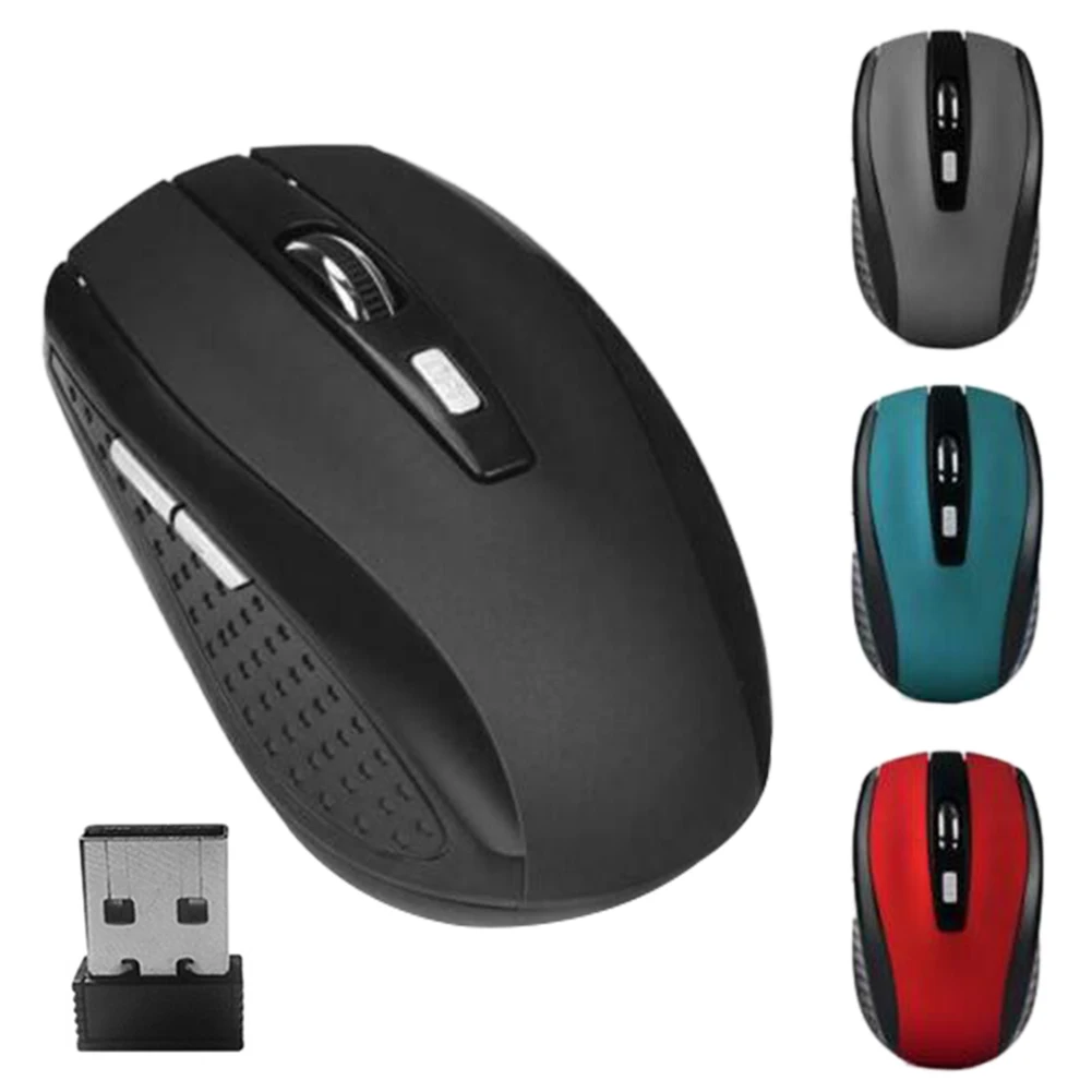 6 Buttons 2.4GHz Wireless 2000DPI Optical USB Receiver Laptop Notebook PC Mouse