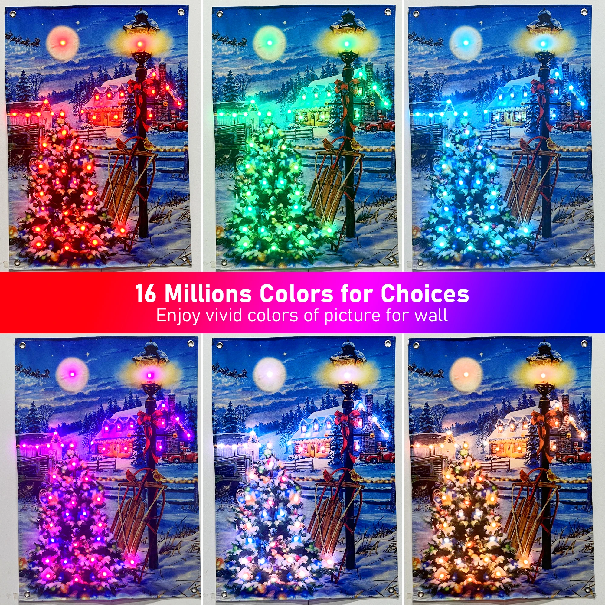 RGB Smart LED Light Canvas Picture