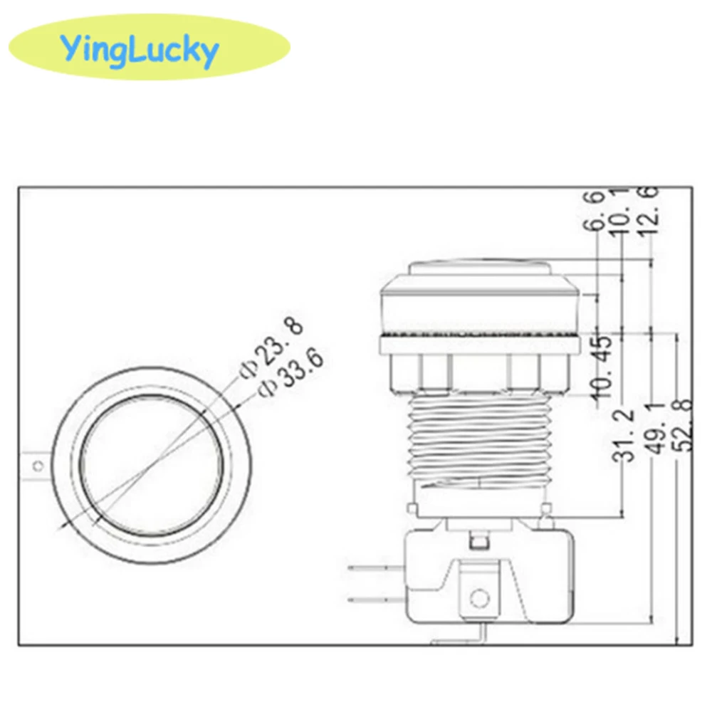 Arcade push button 30mm Arcade Round 12V LED colorful Push button 1P 2P Coin Start pause exit select sticker button