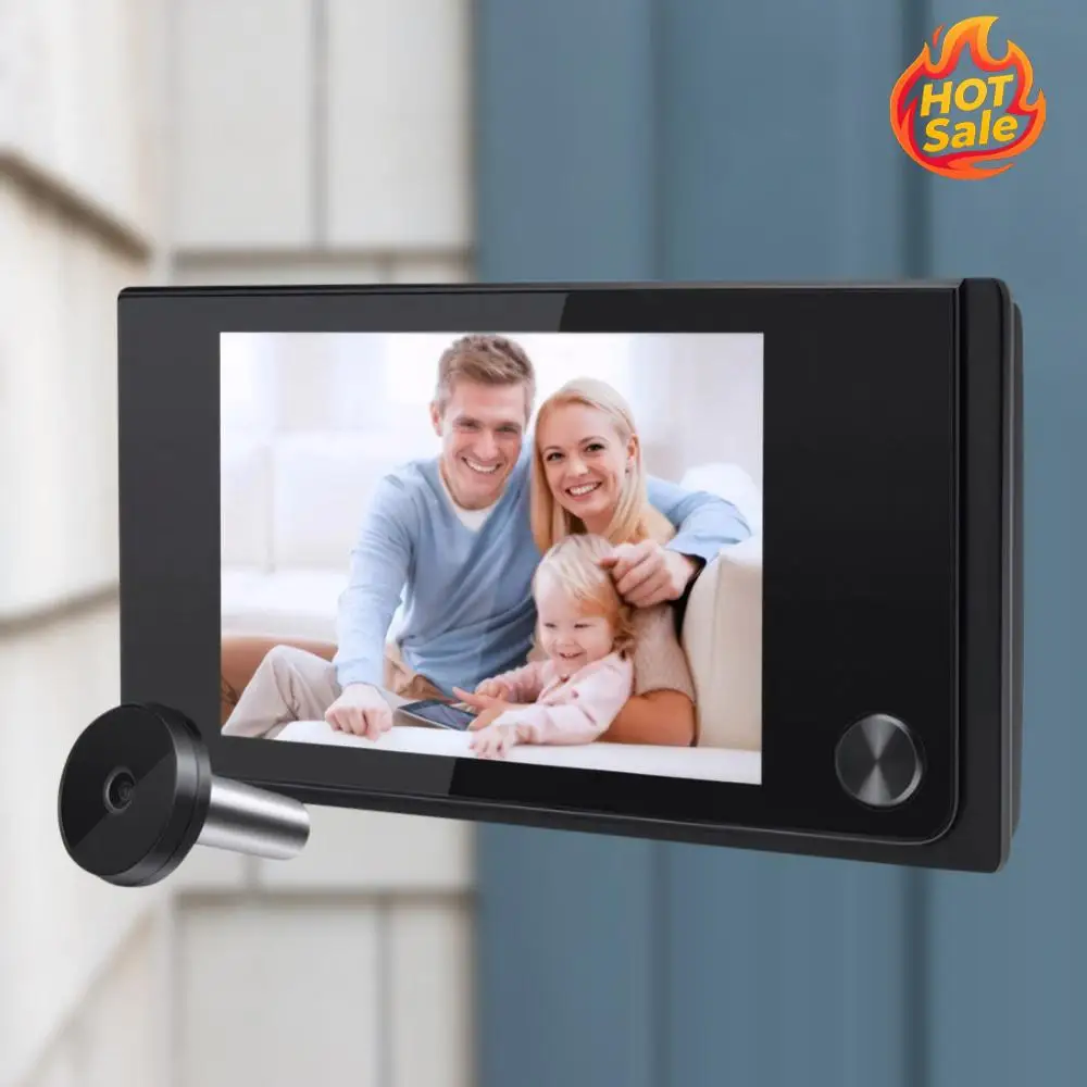 3.5인치 도어 비디오 카메라 120 ° 광시야각 1MP 무선 비디오 초인종 틈구멍 뷰어 실외 모니터 스마트 홈