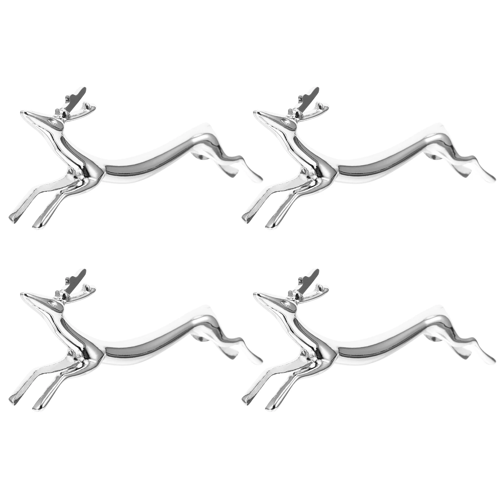 

4 Pcs Chopstick Rest Wear-resistant Cutlery Supports Decor Dining Table Bracket Fork Stands Alloy Storage Holders Spoon Shelves