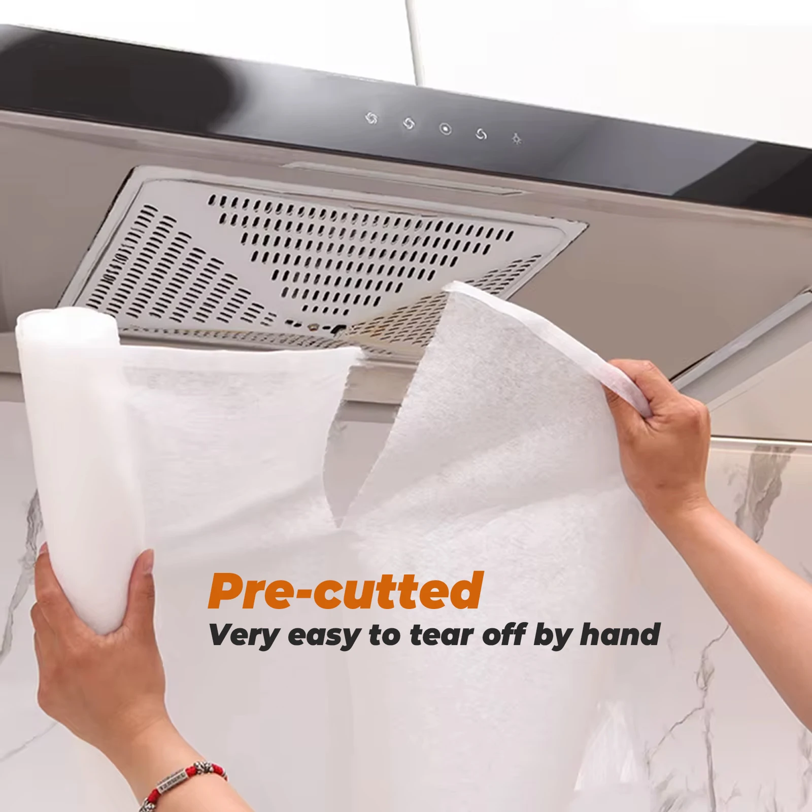 5M/10M Disposable Hood Oil Filter Paper Non-woven Cooker Hood Extractor Fan Filter Kitchen Grease Anti Oil Cotton