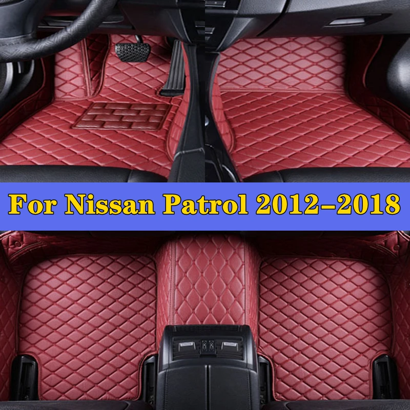 

Car Foot Pads For Nissan Patrol Y61 Y62 2012-2018 Auto Accessories Protective Pad Custom Auto Floor Mats Automobile Carpet Cover