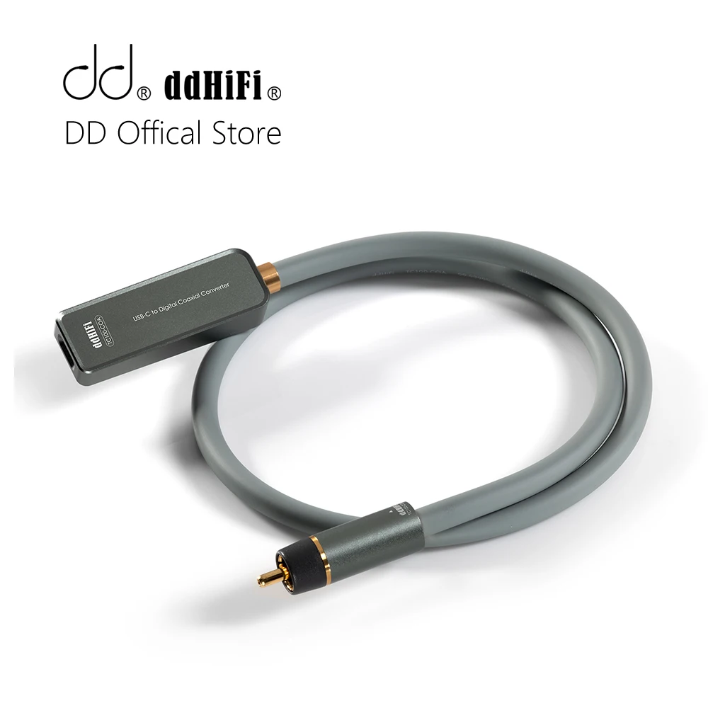 

DD ddHiFi TC100-COA USB-C Female to Digital RCA Coaxial Audio Cable Converter
