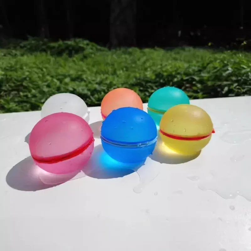 6pcs Swimming Pool Silicone Water Ball Reusable Magnetic Water Ball Summer Toys for Fun Outdoor Activity Pool Games