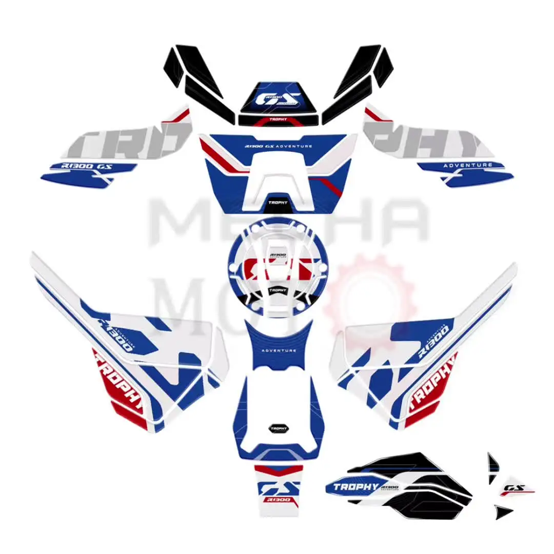Для BMW R1300GS Adventure R 1300 GS Adv 2024 2025 передний клейкий защитный комплект 3D-наклеек