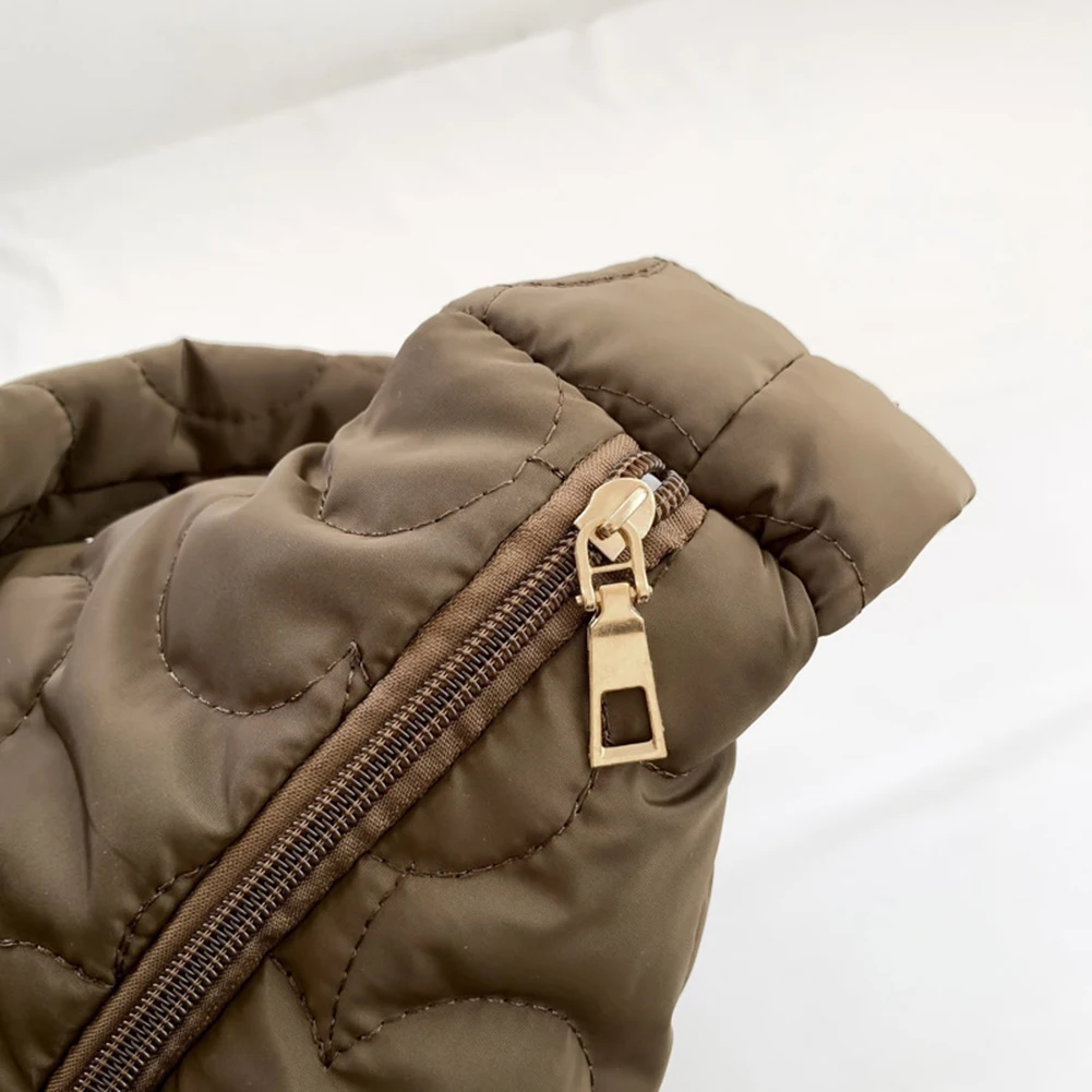 Women Puffy Hobo Bag Fashion Padded Shoulder Bag Casual Floral Quilted Tote Bag Lightweight Large Capacity Slouchy Shopper Bag