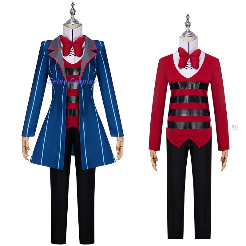 

Mr. Vox Anime Hazbin Vox Cosplay Costume Suit Scary Demon Clothes Voxy Uniform Hotel Cosplay Cosplay Halloween Party Man