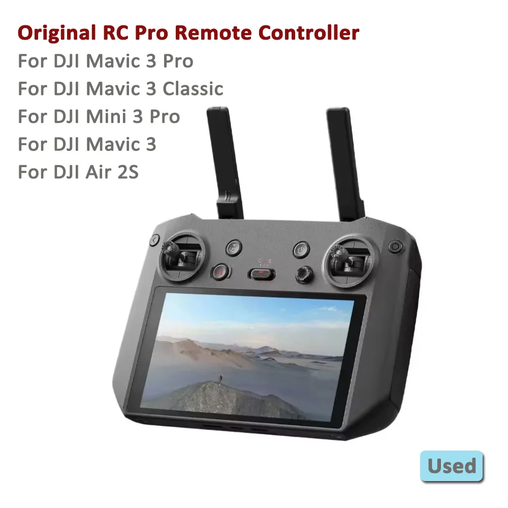 DJI RC Pro télécommande connectée à un drone Mavic 3, contrôle précis en vol