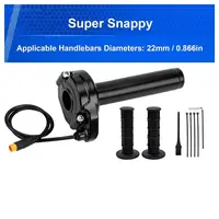 Kit de poignée d'accélérateur à 3 broches de style Surron pour moto électrique tout-terrain Happyrun Freego Heybike, compatible Macfox 6