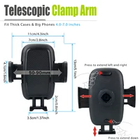 Car Cup Holder Cellphone Mount Stand 360° Rotation Mobile Phone Cradle Compatible For IPhone Android Phone - Image 4