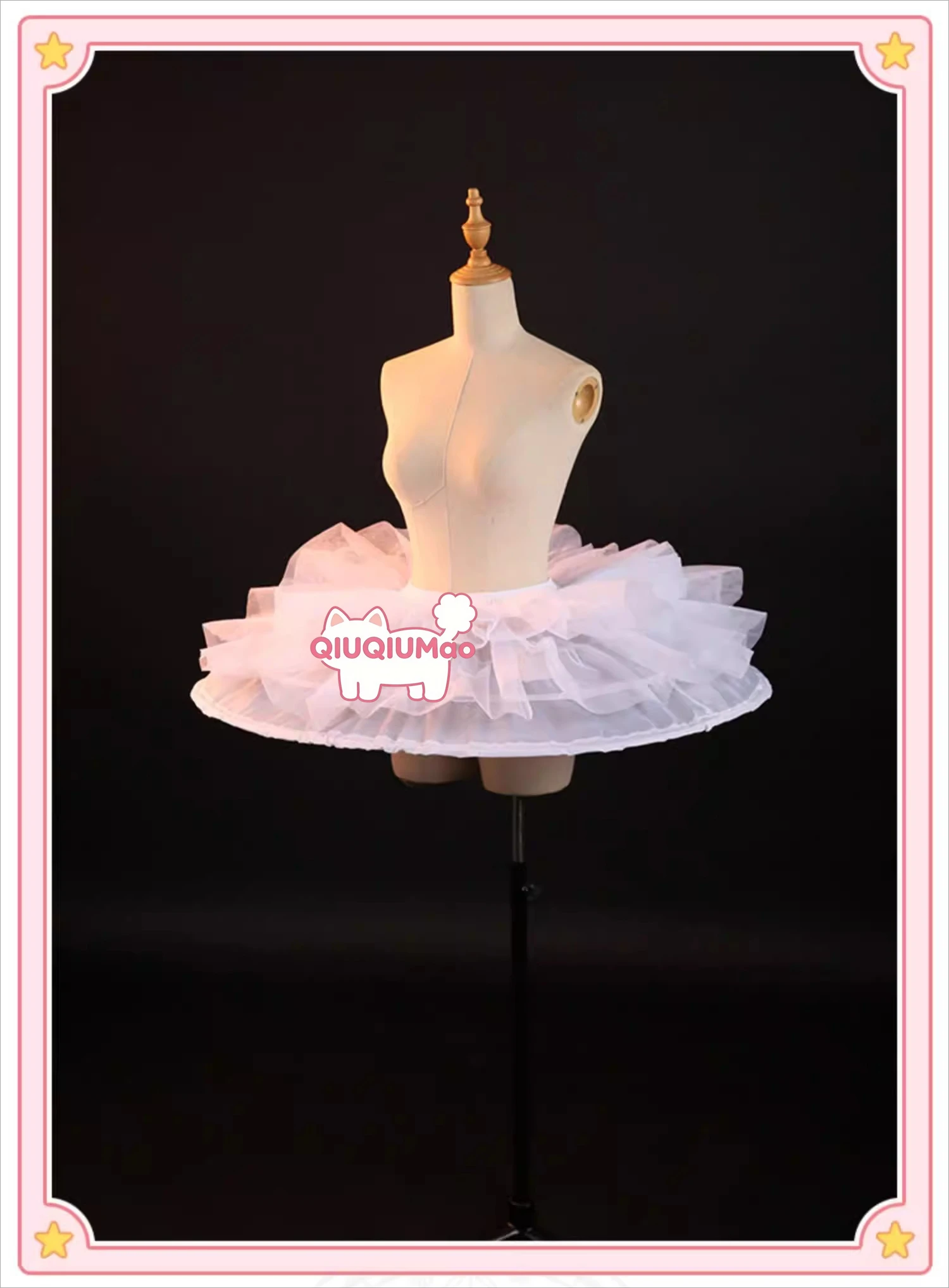 Costume da Cosplay di Cardcaptor Sakura, Abito da Battaglia Rosso e Bianco, Costume Anime di Sakura Kinomoto con Crinolina per Donne, per Comic Con e Feste - immagine 5