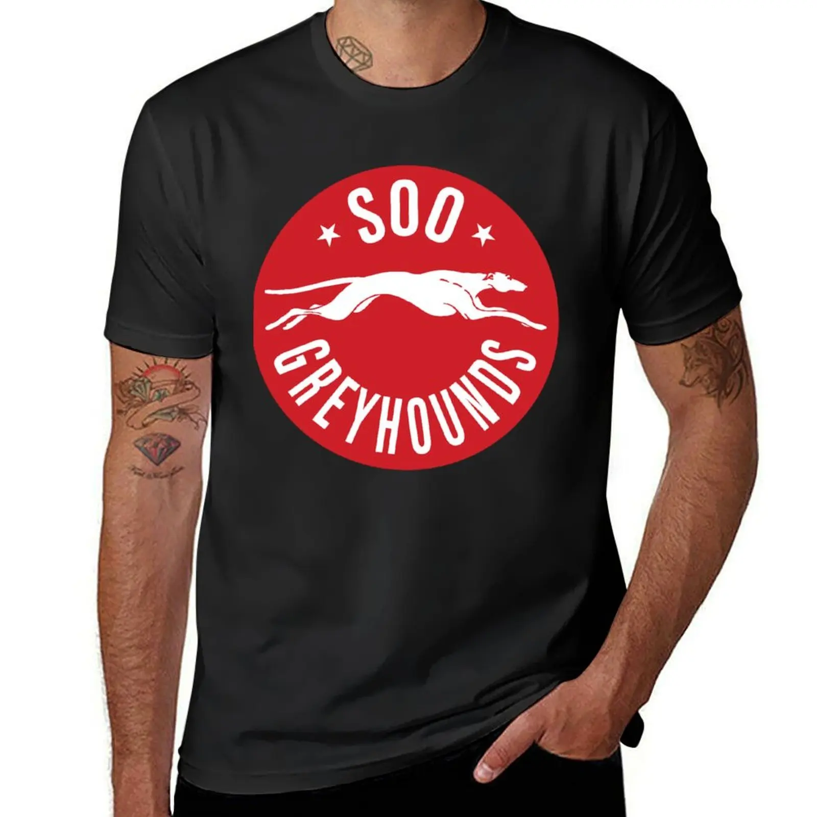 Soo Greyhounds T-Shirt sports fans quick drying korean fashion mens graphic t-shirts hip hop