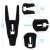 For 5/10/15/20 pcs of Velvet Hanger Clips Non-slip Detachable Clothespins Flocked Fine Line Hakama Cloth Hangers 4