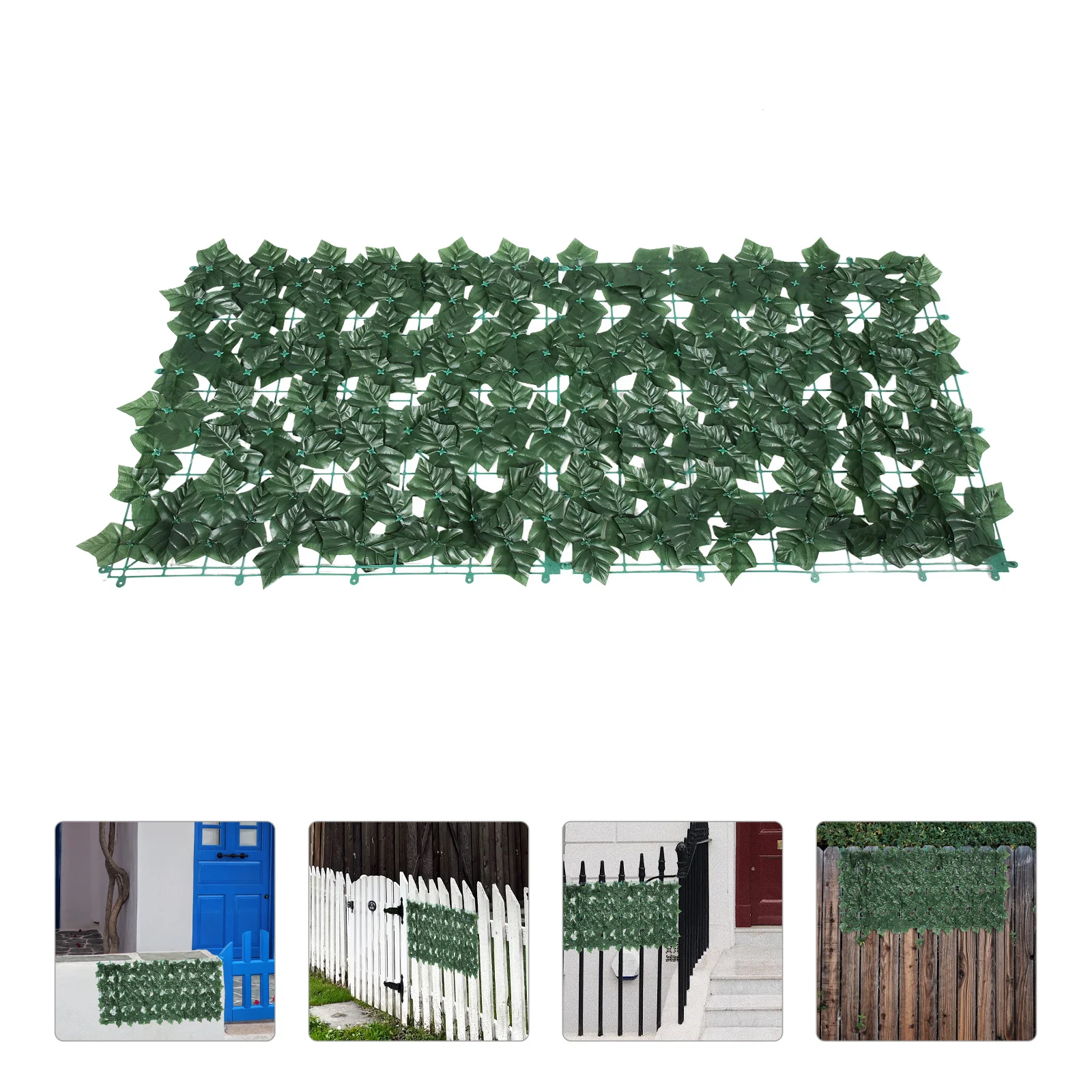 

Artificial Balcony Green Plant Fence Imitated Plant Fence Garden Decoration Faux Leaf Trellis
