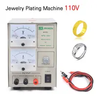 Jewelry Gold Plating Kit, 110V Jewelry Plating Machine, Gold and Silver Electroplating Equipment Tool, Adjustable Voltage 1