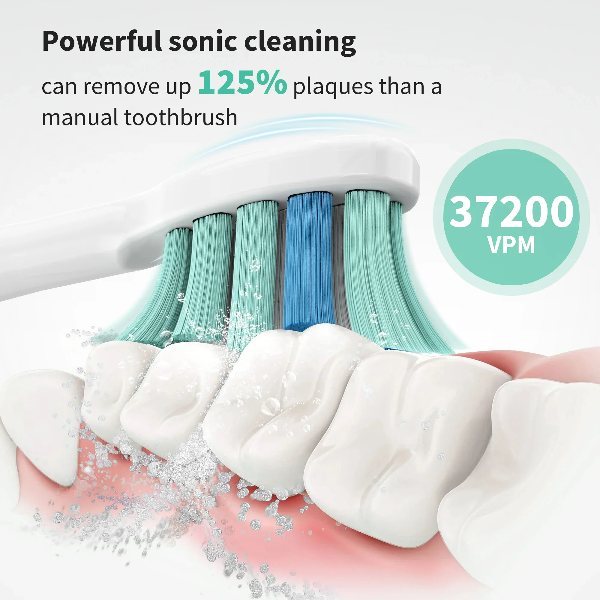 Smart Rechargeable Ultrasonic Electric Toothbrush