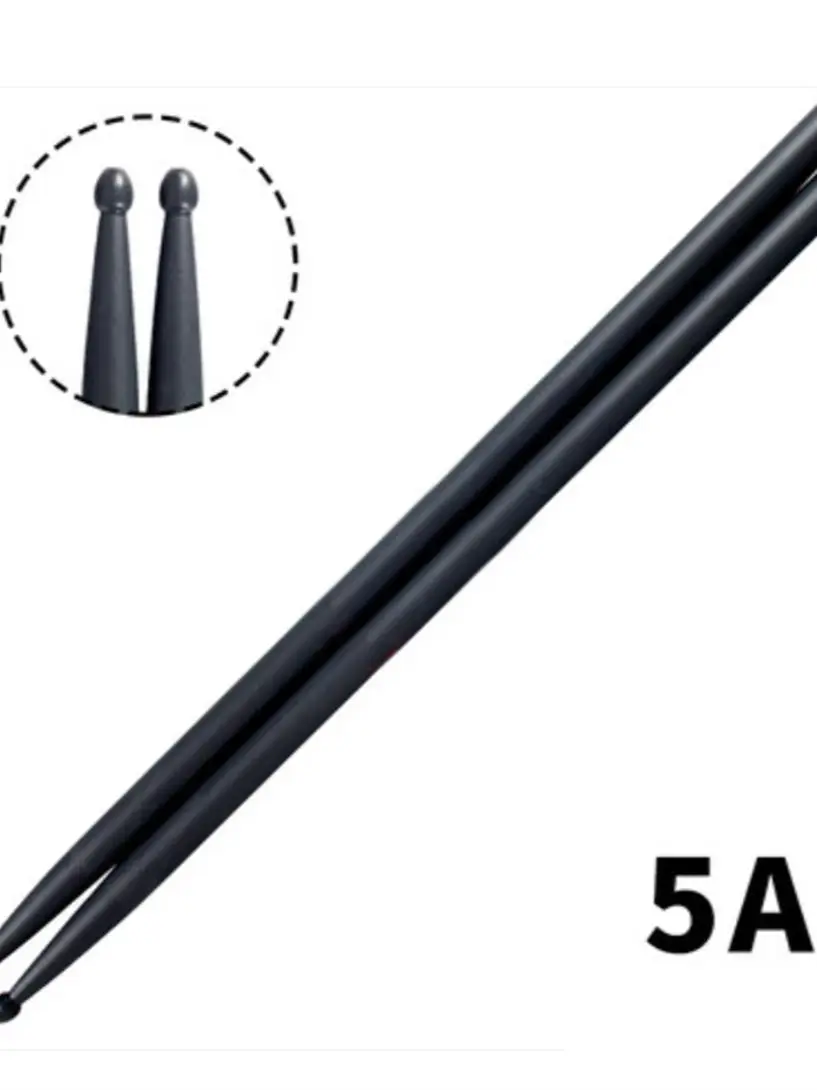 1 Pair Professional Drum Sticks 5A Carbon Fiber Drumsticks For Dumb